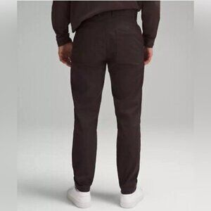 Lululemon Black Slim Tapered Stretch Twill Pants | Wrinkle-Resistant, 31